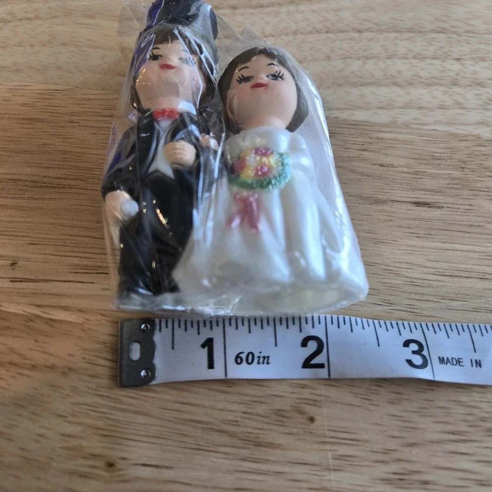 1994 Wilton Wedding Couple‎ Topper Cake Bride Groom 1990s Party Figurine Wife